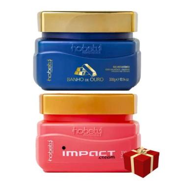 Imagem de Hobety Máscara Impact 300G + Máscara Banho De Ouro 300G