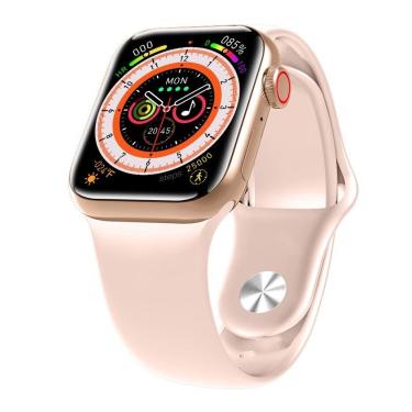 Imagem de Relogio Digital Mini Smartwatch Gs8 Watch 8 Tamanho 41mm Rosa