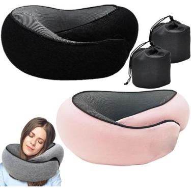 Imagem de Almofada de viagem, almofada de pescoço RURING, espuma viscoelástica d