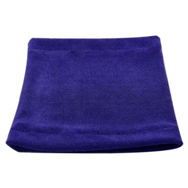 Imagem de Cachecol para filhotes, lenço de pescoço, respirável, ao ar livre, macio, à prova de ruído, protetor de ouvido quente para cães (M, azul)