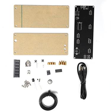 Imagem de Zerodis Relógio de Parede Digital Com Alerta de Temperatura Suprimentos Eletrônicos Eletrônicos de Consumo Periféricos Audiovisuais Periféricos Audiovisuais Kit de Despertador Acrílico LED Tempo de
