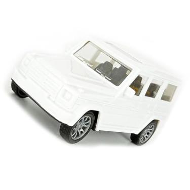 Imagem de Generic Brinquedo de Carro Infantil, Ornamento de Mesa Realista, Decoração de Bolo de Carro Inofensivo para Assar para Casa (Branco)