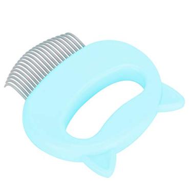 Imagem de Phefop Pente de Gato Em Formato de Concha para Cabelos Longos e Curtos, Ferramenta Ergonômica para Cuidados Com Animais de Estimação Rosa Verde Azul (Verde)