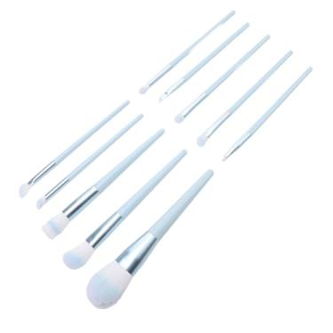 Imagem de Ymiko Conjunto de Pincéis de Maquiagem Profissional, 10 Peças, Macio, Sintético, Portátil, Sombras, Blush, Kit de Pincéis