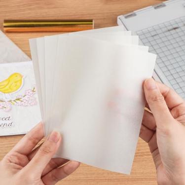 Imagem de 30 folhas/conjunto de papel de velino translúcido, papel de velino liso fosco para impressão para convites faça você mesmo, sobreposições de cartões, desenho, envelope (prata clara 100 gsm)