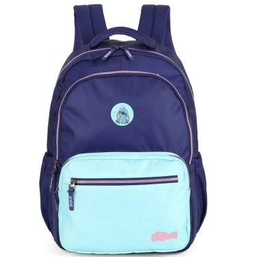 Imagem de Mochila Escolar de Costas Laptop Disney STITCH Luxcel Desenho STITCH Roxo