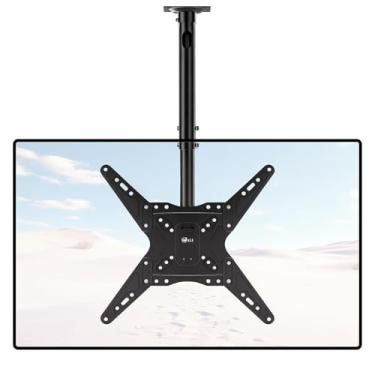 Imagem de WALI Suporte ajustável para TV de teto serve para a maioria das telas de LED, LCD, OLED e plasma de tela plana de 58 a 65 polegadas, até 50 kg, orifícios de montagem de 400 x 400 mm (CM2365), preto