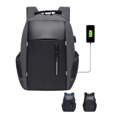 Imagem de Mochila Para Notebook com Entrada USB Viagem Escola Trabalho Esportiva