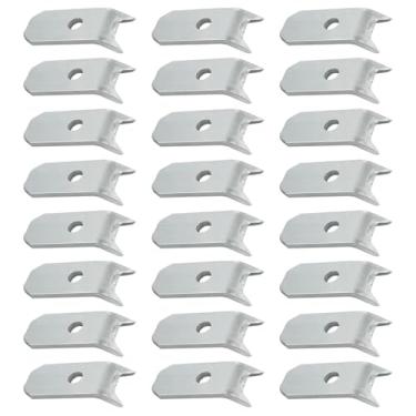 Imagem de (24 peças) Clipes de deck de madeira para trailer, clipes de aço resistentes de fixação de piso, substituição de placa de 1/10.2 cm para reboque utilitário, caminhão, armazém, tábuas de convés de