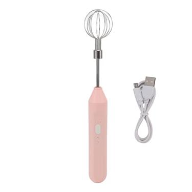 Imagem de GLOGLOW Misturador Elétrico Com Bateria de Leite Portátil, Três Velocidades Diferentes Fáceis de Operar para Baristas Domésticas (Rosa)