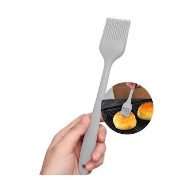 Imagem de Pincel Culinário De Silicone Cozinha E Confeitaria Grande 25cm - Cinza