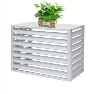 Imagem de Capa De Ar Condicionado Ao Ar Livre, Tampa Da Unidade Ac Do Suporte De Flores Do Gabinete Da Lata De Lixo, Painéis Decorativos De Cerca De Tela De Privacidade Indep, Brown, 2-3P-L110xW60xH80cm