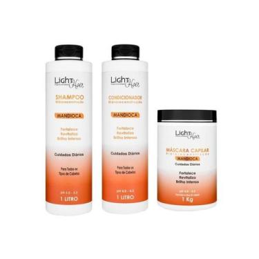 Imagem de Kit Capilar Mandioca 1L - Light Hair Professional