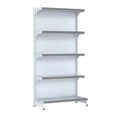 Imagem de Gondola Parede 202 Fit Inicial Branco 5 Bandeja Pe Cinza - AMAPÁ