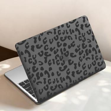 Imagem de iCasso Compatível com MacBook Air 13 polegadas versão 2020-2018 A2337 M1 A2179 A1932, capa rígida de plástico antiarranhões + capa de teclado para Mac Air 13.3, estampa leopardo