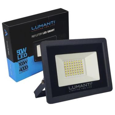 Imagem de Refletor Led Smart 50w Verde Ip66 Para Jardim - LUMANTI, 110V/220V