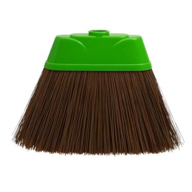 Imagem de 1 Vassoura de Piaçava 30cm Base Plástica Reforçada Sem Cabo Limpeza Pesada Quintal Calçada Garagem Varre Sujeira Folhas Poeira Utilidades Domésticas Cerdas Naturais Duráveis Vassoura Externa