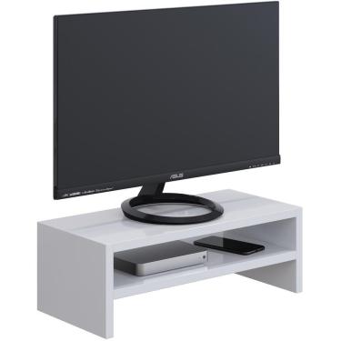 Imagem de Kit 02 Suportes Para Monitor Stand Home Office Lap 63 Cm L03 Branco - Lyam
