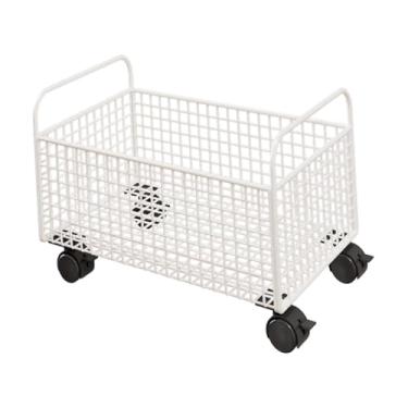 Imagem de RNXRZANK Carrinho para Livros com Rodinhas para Colocar Embaixo Da Mesa, Estante com Rodas, Organizador Prático para Livros com Grande Capacidade para Lanches, 38x25x26 Cm