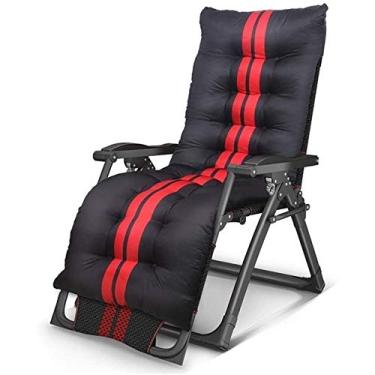 Imagem de Espreguiçadeira de jardim, espreguiçadeira, dobrável, com gravidade zero, terraço, cadeira dobrável, cadeiras ajustáveis, suporte de praia ao ar livre, 200 kg, espreguiçadeira extra larga com