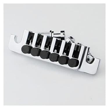 Imagem de Guitarra De Guitarra De Guitarra Cromada peças ponte guitarra
