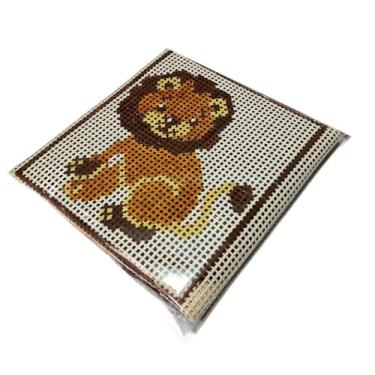 Imagem de Kit para iniciantes em bordado em tela, incluindo fios, agulhas e manual de tapeçaria com meia agulha(026)