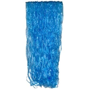 Imagem de Fita Decorativa de Ráfia Plástica 50g - Para Fantasias, Pompoms e Artesanato (Aproximadamente 1 Metro)(Azul Bebê)