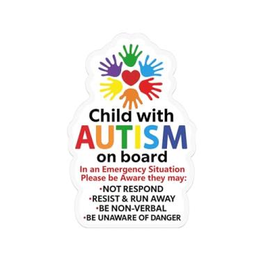 Imagem de Adesivo de vinil infantil com autismo a bordo – Decalque impermeável de conscientização do autismo para carros, laptops, garrafas de água, copos, janelas, para-choques e mais (1 peça, 15 cm)