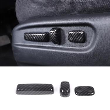 Imagem de Qiosreui Capa de acabamento de botão de ajuste de assento de carro compatível com Honda Pilot 2016-2022/Ridgeline 2017-2023/passaporte 2019-2023, capa de acabamento de botão de ajuste de assento de