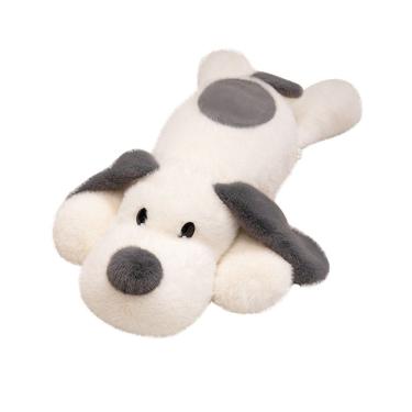 Imagem de Almofada de pelúcia para cães de brinquedo de pelúcia para cães, 60 cm, preta e branca