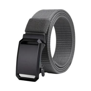 Imagem de Cinto Tático Masculino De Lona Com Fivela Automática Para Uso Casual, 