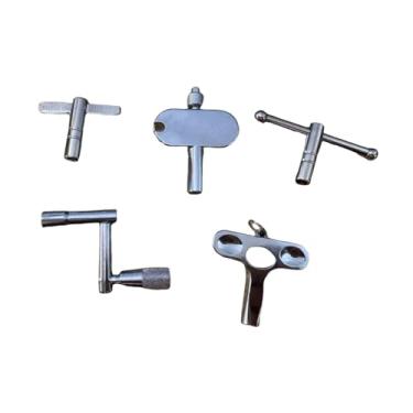 Imagem de Dynwave Conjunto de 5 peças de afinador de bateria, ferramenta de percussão portátil, universal, ergonômica e com cabo antiderrapante, ideal para bolso,