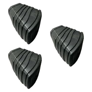 Imagem de Milageto Conjunto de 3 peças de pés para suporte de bateria, peças de percussão, almofada protetora, ponteira de borracha profissional para os pés, Style C