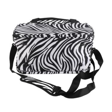 Imagem de Generic Bolsa Portátil de Ferramentas de Cabeleireiro Com Listra, Grande Capacidade para Salão de Beleza, Tesoura Profissional, Estojo de Suporte, para Cabeleireiros
