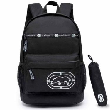 Imagem de Mochila Ecko Escolar Notebook Bolsa Faculdade Resistente Trabalho 17 Litros-Unissex