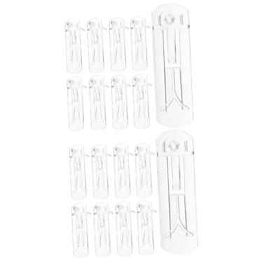 Imagem de DIYEAH 2 conjuntos de clipes de prateleira resistentes para prateleiras de suporte de plástico resistentes e duráveis para uso em cozinha e móveis, 20 peças x 2