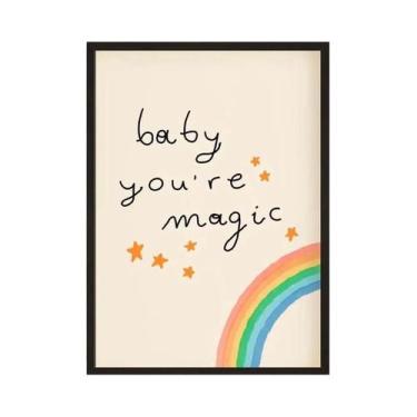 Imagem de Arte De Parede Para Quarto Infantil, Impressão Nórdica De Coelhos Flor