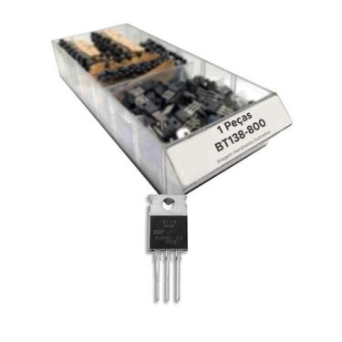 Imagem de Transistor Bt138-800 = Bt 138-800 - Triac To220 - Chipsce