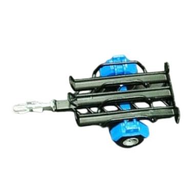 Imagem de Milageto Reboque de motocicleta em escala 1/64 - Acessórios modificados - Brinquedo colecionável - Peças de reposição - Simulação de upgrade para hobby - Carro