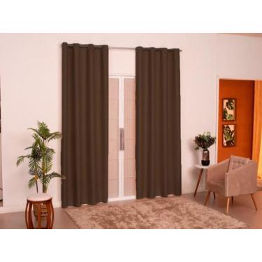 Imagem de Cortina antonella micropercal 180 fios tamanho 2,00 x 1,80 - morada do