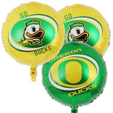 Imagem de University of Oregon Balloons (3 Pack) – Oregon Ducks Party Decorations with Vibrant 2-Sided Prints – Premium Mylar Foil Balloons for Game Day, Graduation & Fan Celebrations – Go Ducks - by Havercamp.