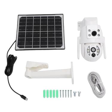 Imagem de Acouto Câmera de Segurança Solar Sem Fio Lente Dupla 3MP Detecção Câmera de Segurança WiFi para Exterior