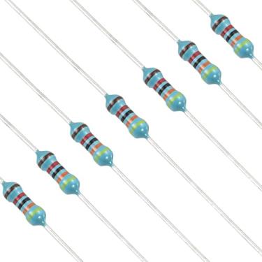Imagem de YOKIVE Resistor de 100 peças de 43K Ohm, 1/4W (0,25W) Resistor fixo de filme de metal, resistores de tolerância +/-1%, certificado ROHS