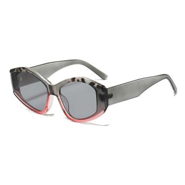 Imagem de Óculos de Sol Olho de Gato em Cores Candy, Unissex, Proteção UV400, para Esportes ao Ar Livre, Corrida e Ciclismo, Cinza
