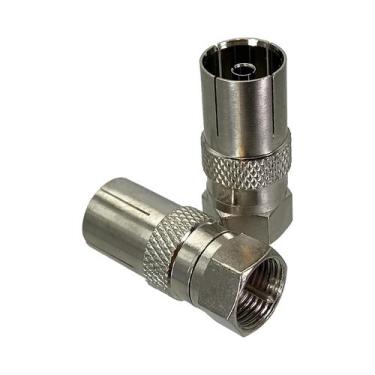 Imagem de Adaptador RF PAL DVB-T Macho Para IEC Fêmea Terminal De Cabo Coaxial 1