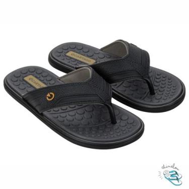 Imagem de Chinelo Cartago Masculino Veneto III Original Novidade, Preto, Cinza, 
