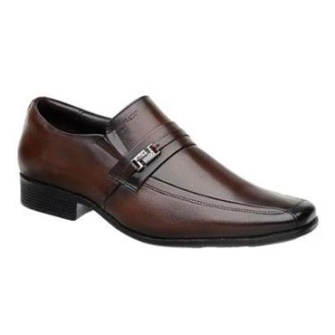 Imagem de Sapato Social Masculino Em Couro Pelica Air Winner Jota Pe 45022 Dark Brown 37-Masculino