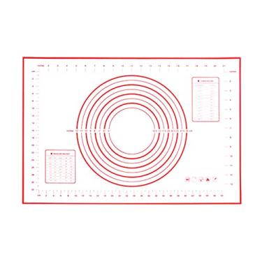 Imagem de Tapete de Silicone para Assar Churrasco com Design Escala Clara Lavável Rotativo Reutilizável Uso Diário em Cozinha Residencial Assados e Churrascos