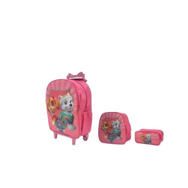 Imagem de Kit Mochila Rodinha Feminina Patrulha Canina - DB