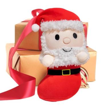 Imagem de Bichos de pelúcia de Natal,Boneca de Natal | Decoração de Natal de bicho de pelúcia macio de 9,84 polegadas - Almofada de feliz Natal, brinquedo de pelúcia, peluches de animais para o Natal